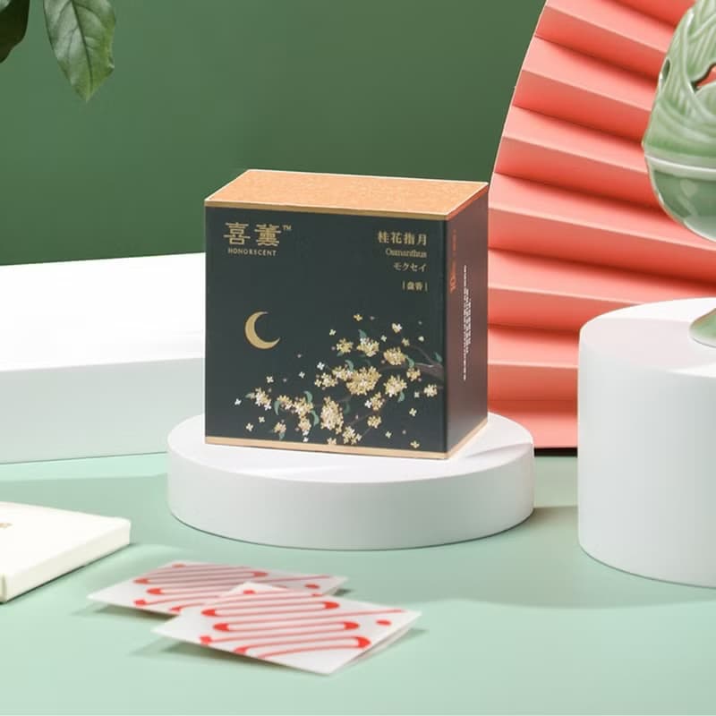 【花好月圓│盤香禮盒】桂花盤香 陶瓷香爐│禮盒裝 商務禮物推薦