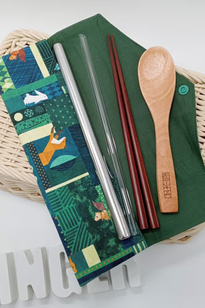 //動物叢林// 餐具包/刷具包/文具筆袋