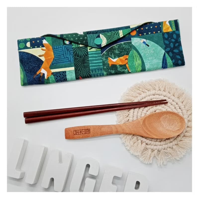 //動物叢林// 餐具包/刷具包/文具筆袋