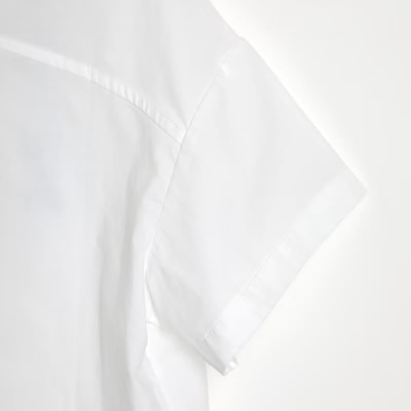 BIR 廓形印花襯衫 白/黑