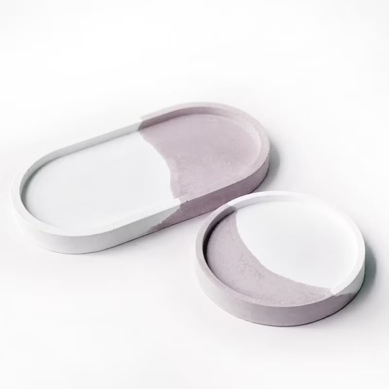 (預購) 莫蘭迪粉系列 | 將軍閣 小八角形雙色水泥多肉植栽