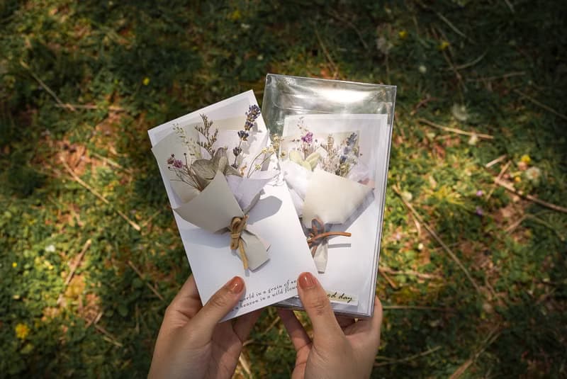 迷你花束卡片2入組