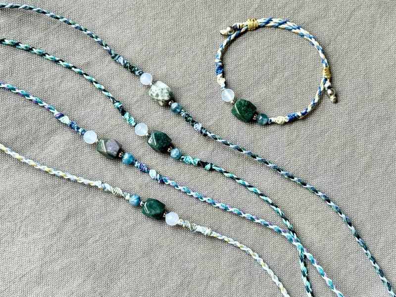 濤瀾 / 海洋碧玉 編繩 手鍊