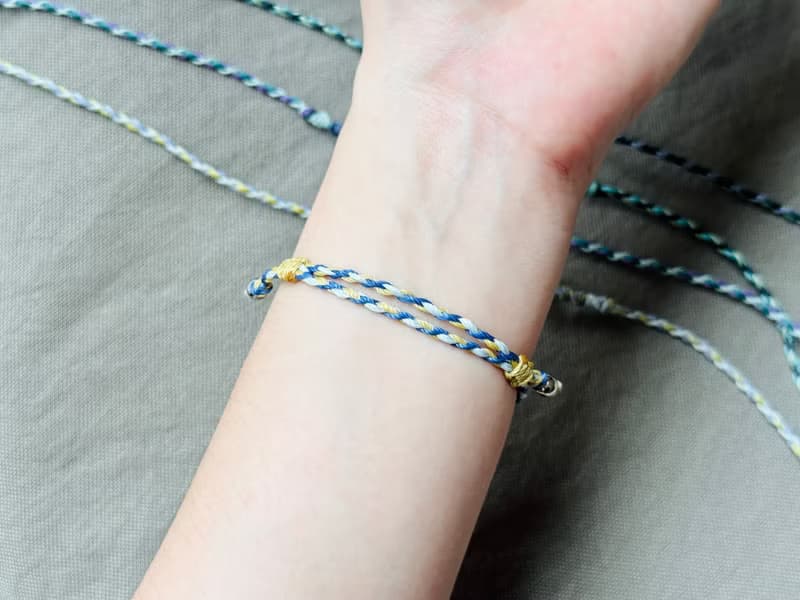 濤瀾 / 海洋碧玉 編繩 手鍊