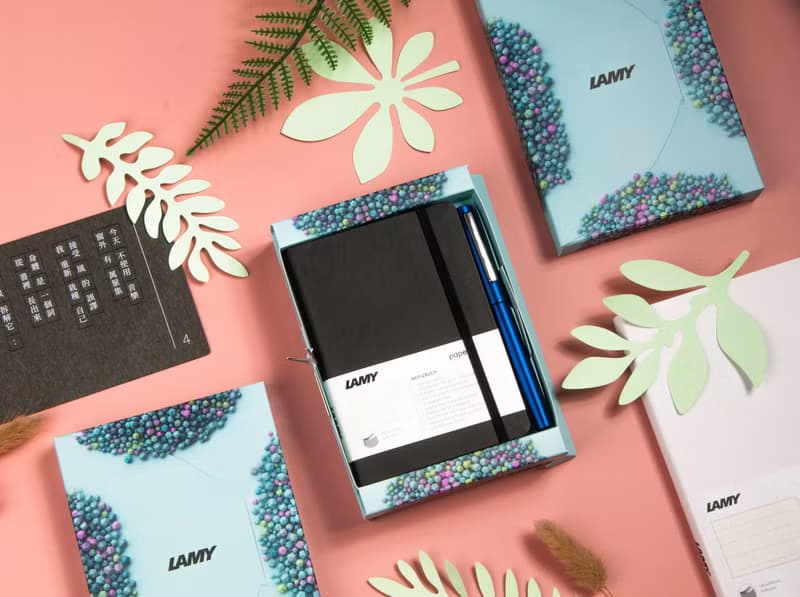 【雷雕免費刻字】獨家 / LAMY 鋼筆 A6 鋼筆用筆記本禮盒 -AION
