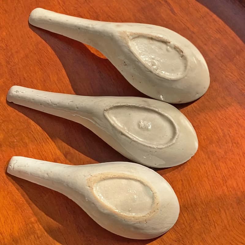 台灣 日治時期手繪金粉復古陶瓷湯勺 │時代韻味 自然優美