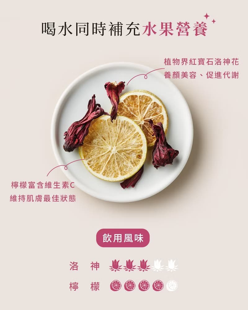 天然無加糖【洛神檸檬綜合果乾水 10入】果乾水 低熱量