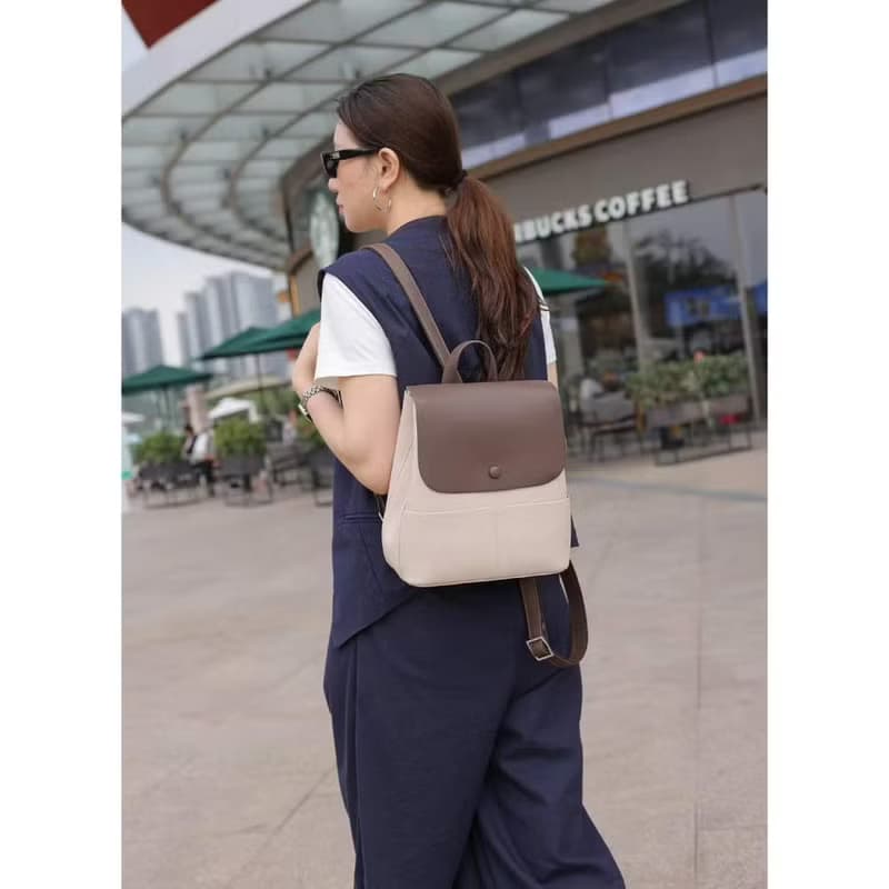 【FORYU】 情人節禮物 多分隔 大容量 外出時尚背包 百搭背包