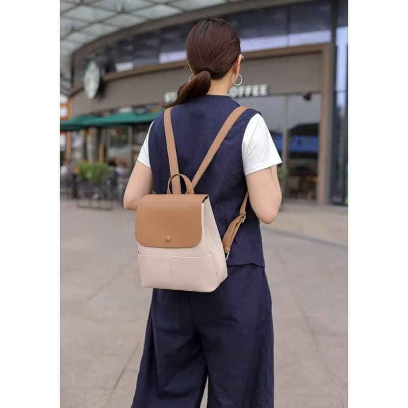 【FORYU】 情人節禮物 多分隔 大容量 外出時尚背包 百搭背包