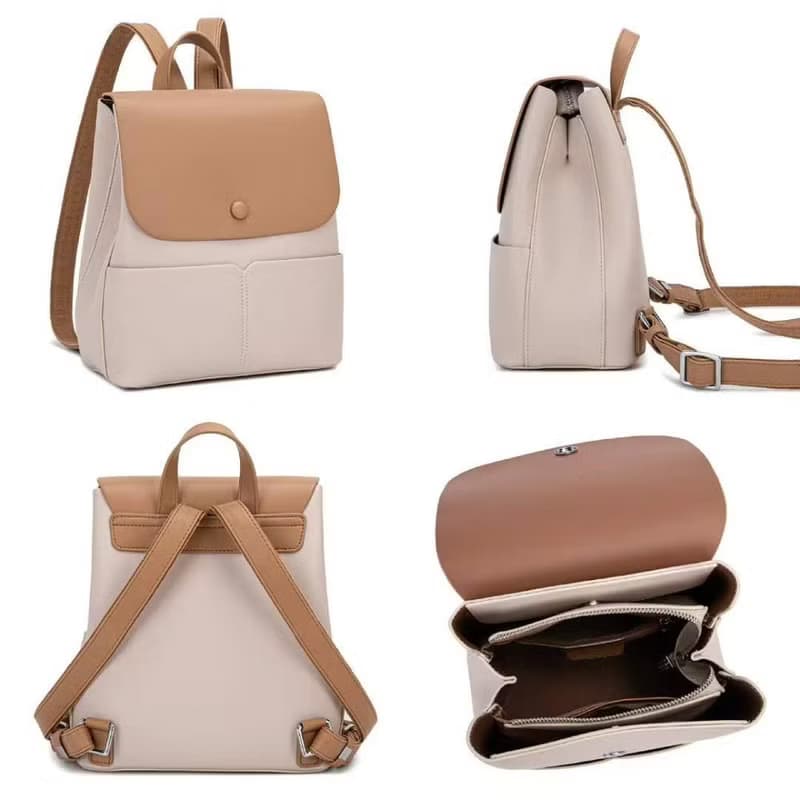 【FORYU】 情人節禮物 多分隔 大容量 外出時尚背包 百搭背包