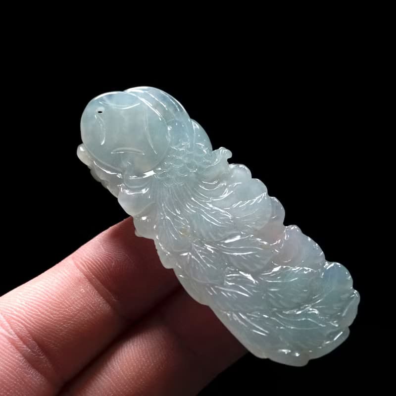 冰種翡翠精雕鳳凰 | 天然緬甸玉翡翠A貨 | 送禮