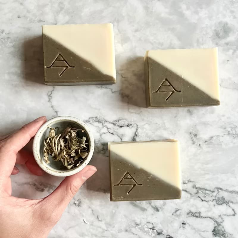 平安今皂/去角質艾草皂/冷製法手工皂