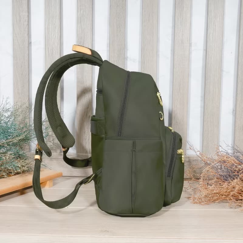 必buy寬側袋旅行休閒後背包03531(經典綠)