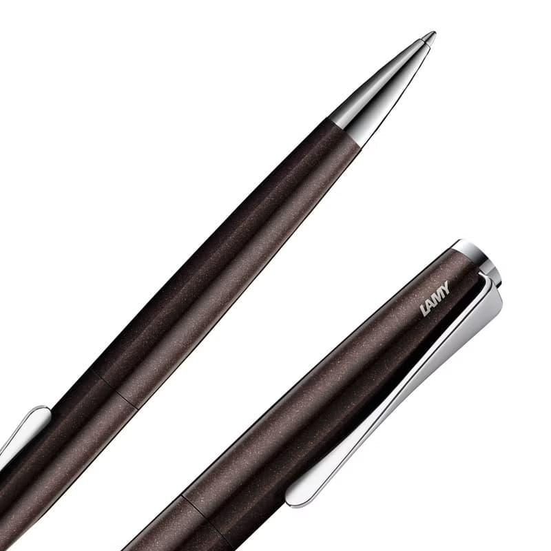【雷雕免費刻字】LAMY 原子筆+筆袋禮盒 / studio 系列  - 咖啡
