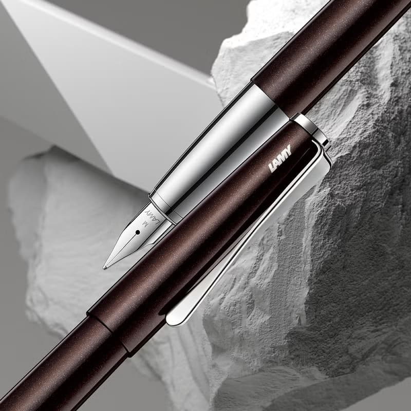 【雷雕免費刻字】LAMY 原子筆+筆袋禮盒 / studio 系列  - 咖啡