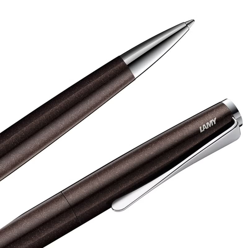 【雷雕免費刻字】LAMY 原子筆+筆袋禮盒 / studio 系列  - 咖啡