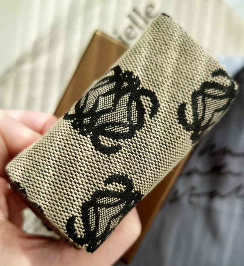 中古美品 帶盒 Loewe 老花收納小錢包零錢包銀包短夾零錢包散紙包
