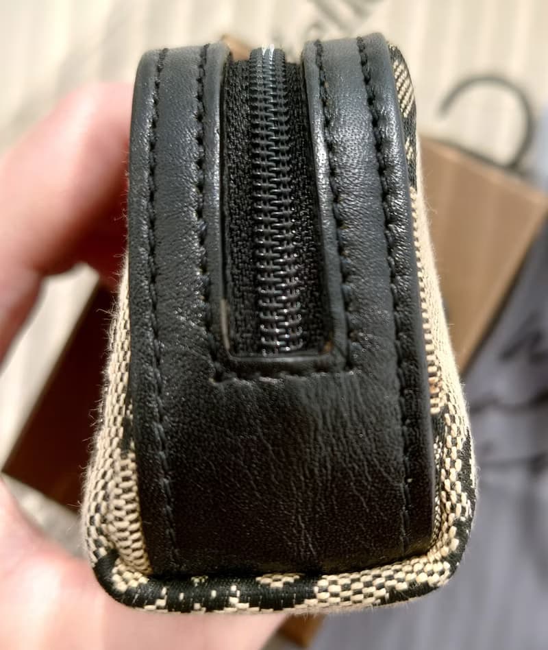 中古美品 帶盒 Loewe 老花收納小錢包零錢包銀包短夾零錢包散紙包