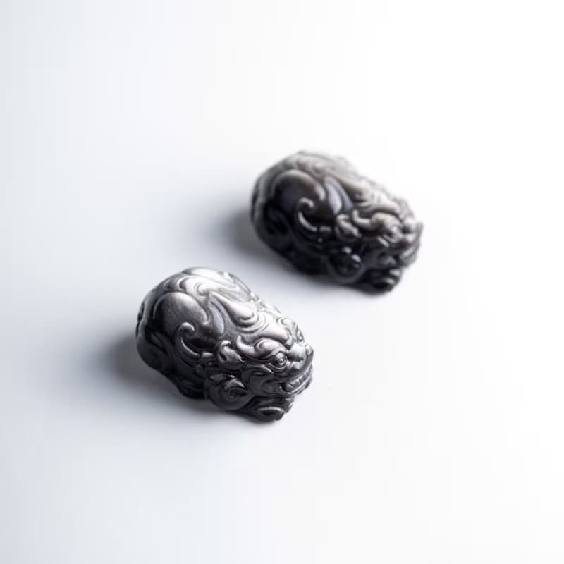 銀曜石招財大貔貅 | 招財防小人水晶擺件 | 天然水晶禮物