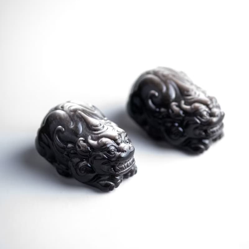 銀曜石招財大貔貅 | 招財防小人水晶擺件 | 天然水晶禮物