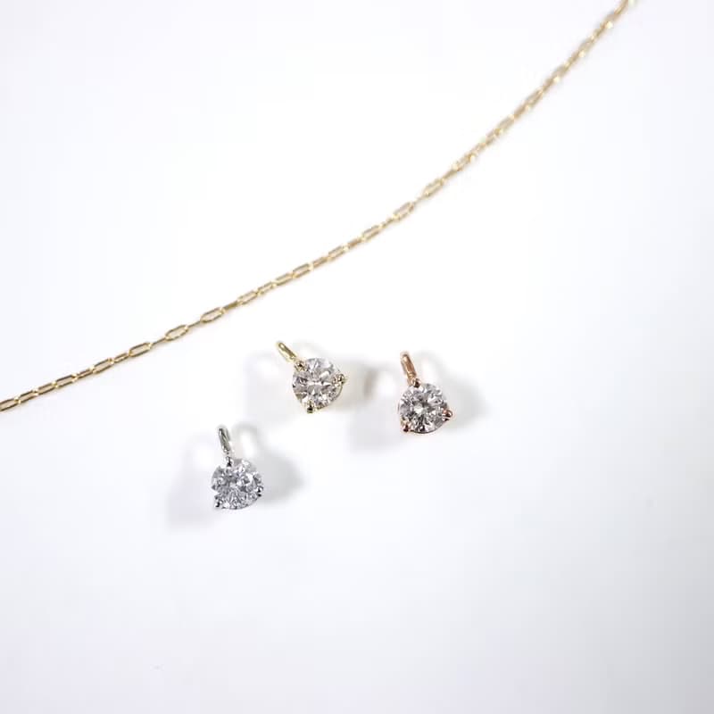 14K 鑽石墜子 單鑽 19分 K金墜子