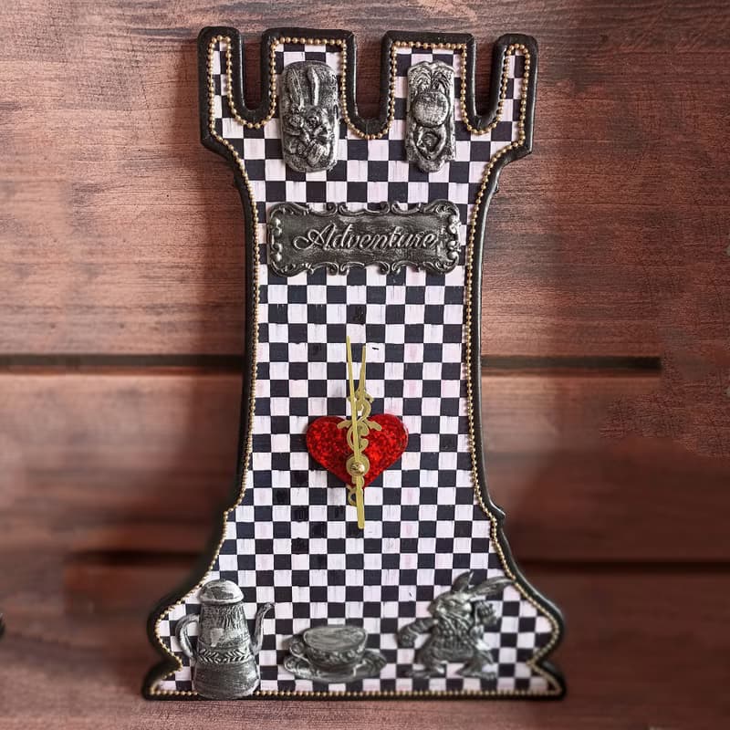 Alice Wall clock, Alice in Wonderland Clock, Clock in nursery, Browne Wall clock