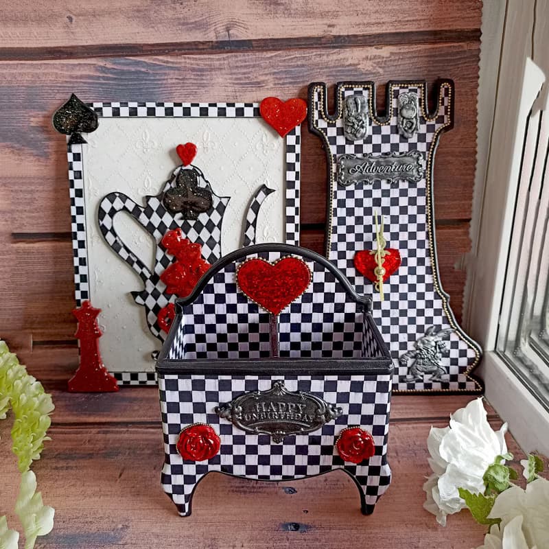 Alice Wall clock, Alice in Wonderland Clock, Clock in nursery, Browne Wall clock