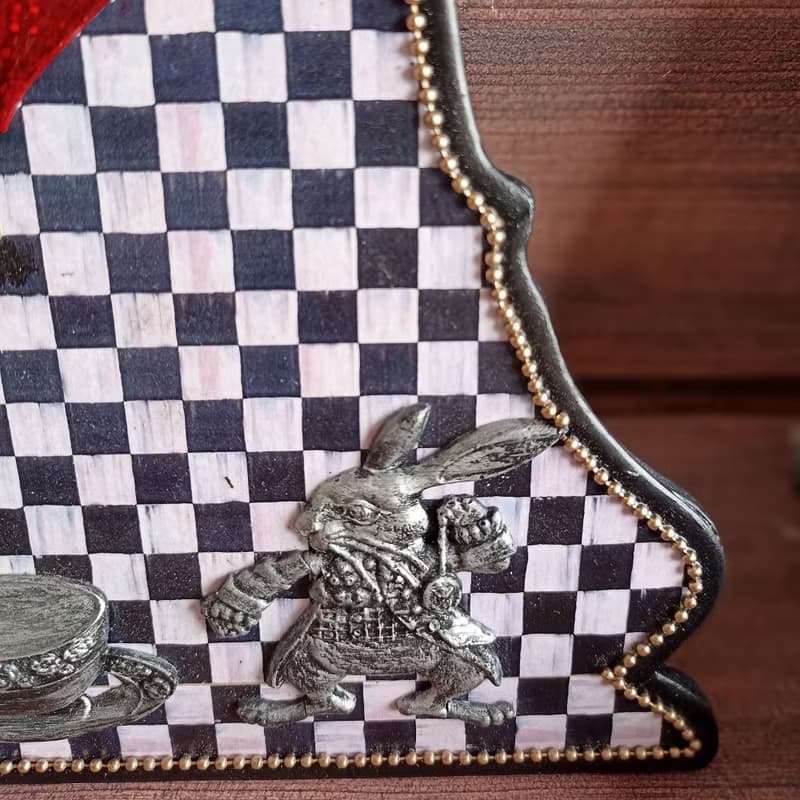 Alice Wall clock, Alice in Wonderland Clock, Clock in nursery, Browne Wall clock