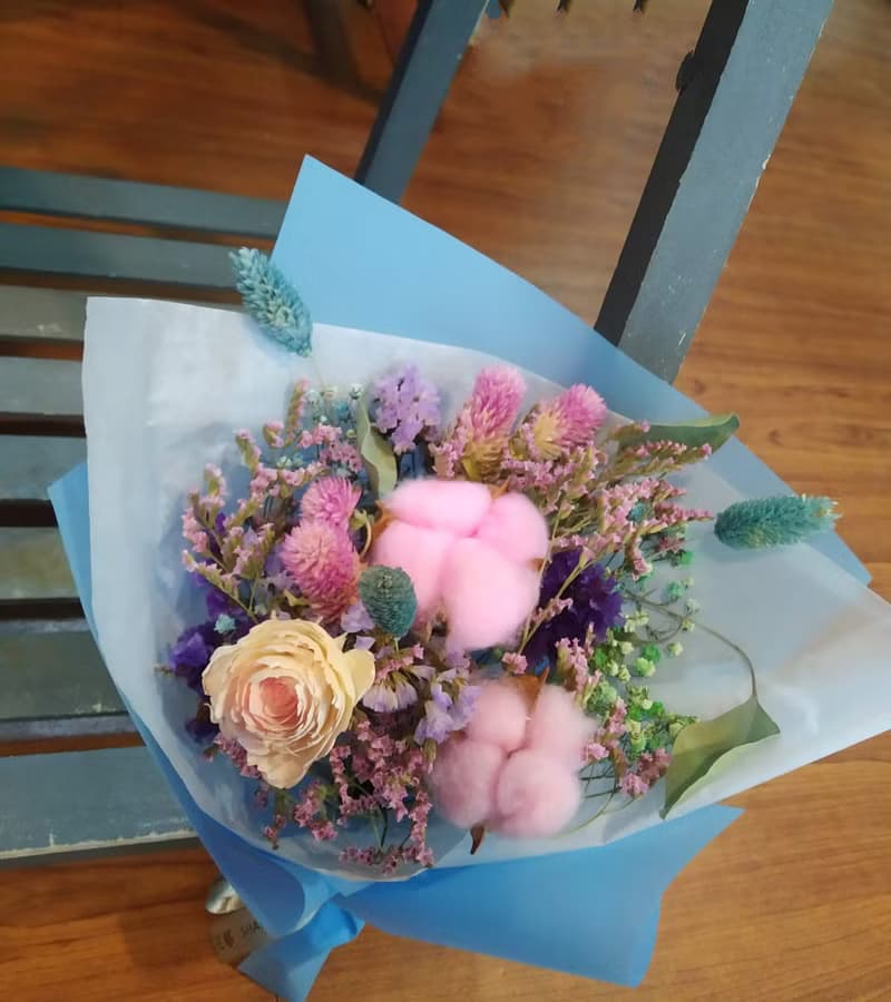 甜蜜心意款 乾燥花束 生日花禮及見面小花束