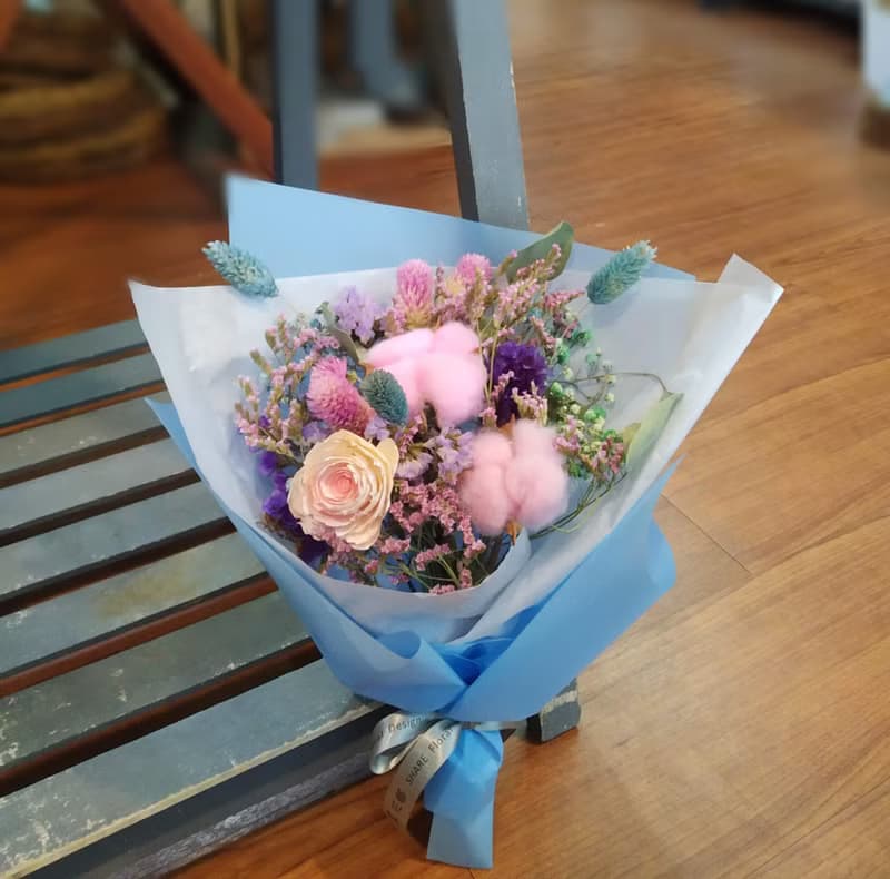 甜蜜心意款 乾燥花束 生日花禮及見面小花束