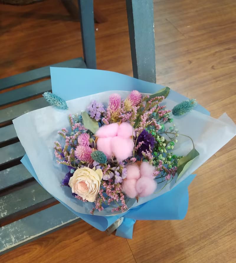 甜蜜心意款 乾燥花束 生日花禮及見面小花束