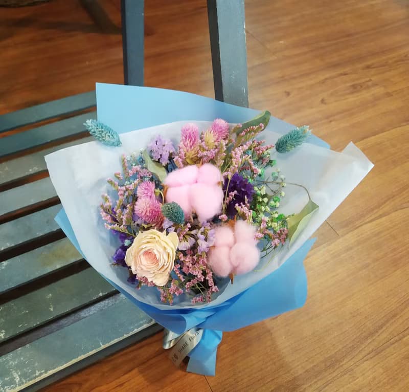 甜蜜心意款 乾燥花束 生日花禮及見面小花束