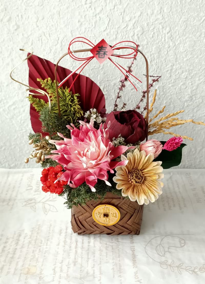 【福臻】永生花 乾燥花 桌花 新年 賀禮