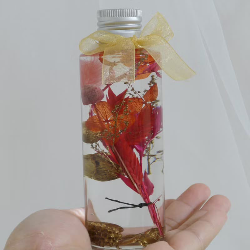 美好獻禮 紅金浮游花禮  情人節生日婚禮小物卡片禮物