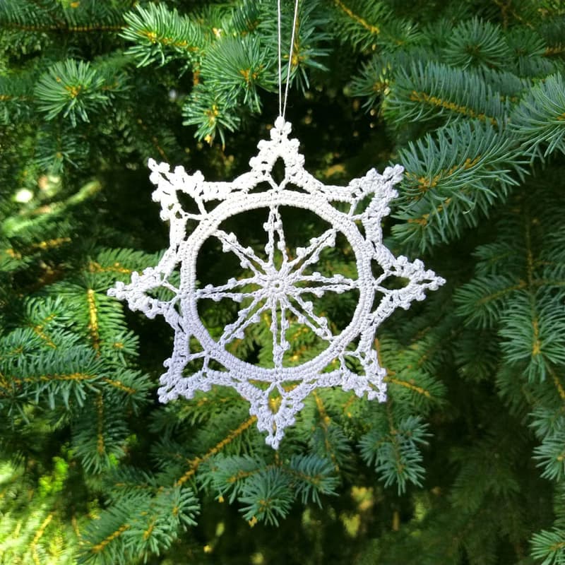 Large snowflake decorations for Christmas, 雪花聖誕飾品, Handmade Christmas Gift idea