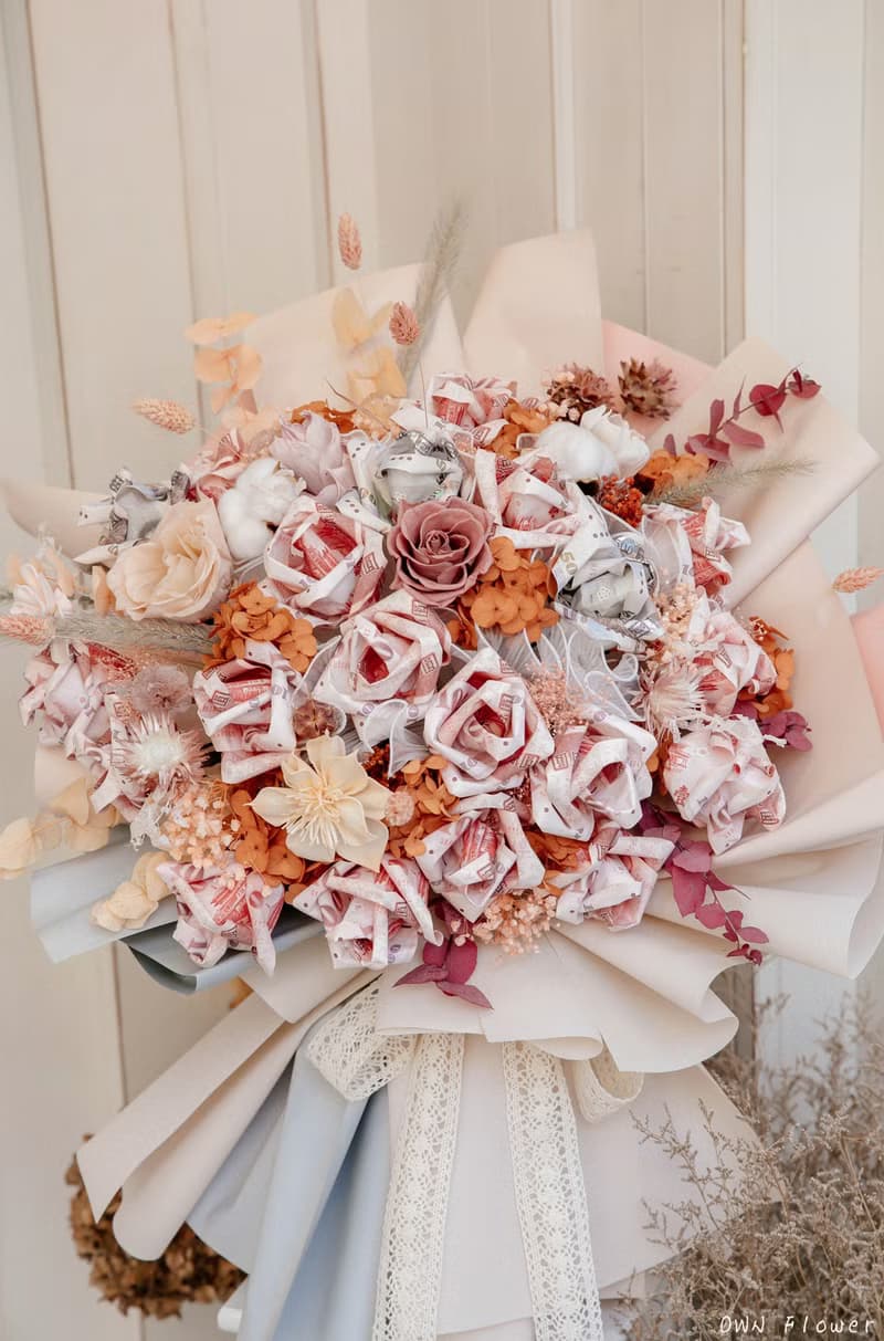 鈔票花束/巨大花束/錢花花束/有錢花花束/生日禮物/情人節花束