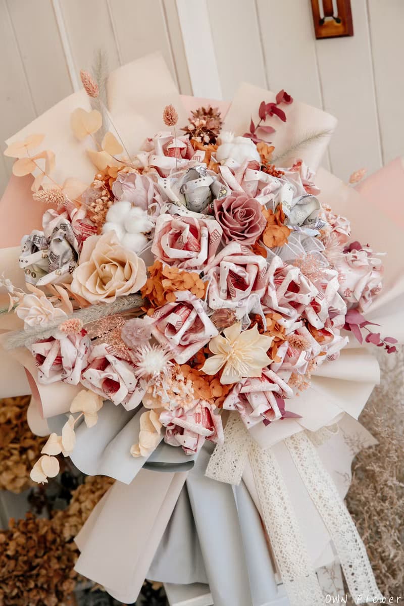 鈔票花束/巨大花束/錢花花束/有錢花花束/生日禮物/情人節花束