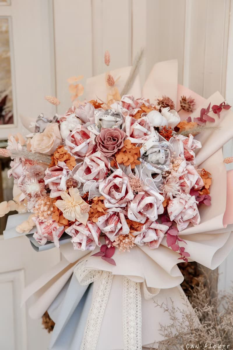 鈔票花束/巨大花束/錢花花束/有錢花花束/生日禮物/情人節花束