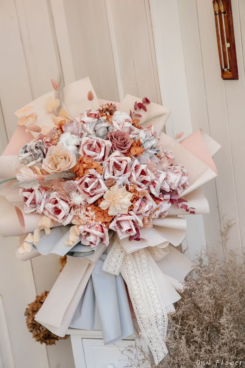 鈔票花束/巨大花束/錢花花束/有錢花花束/生日禮物/情人節花束