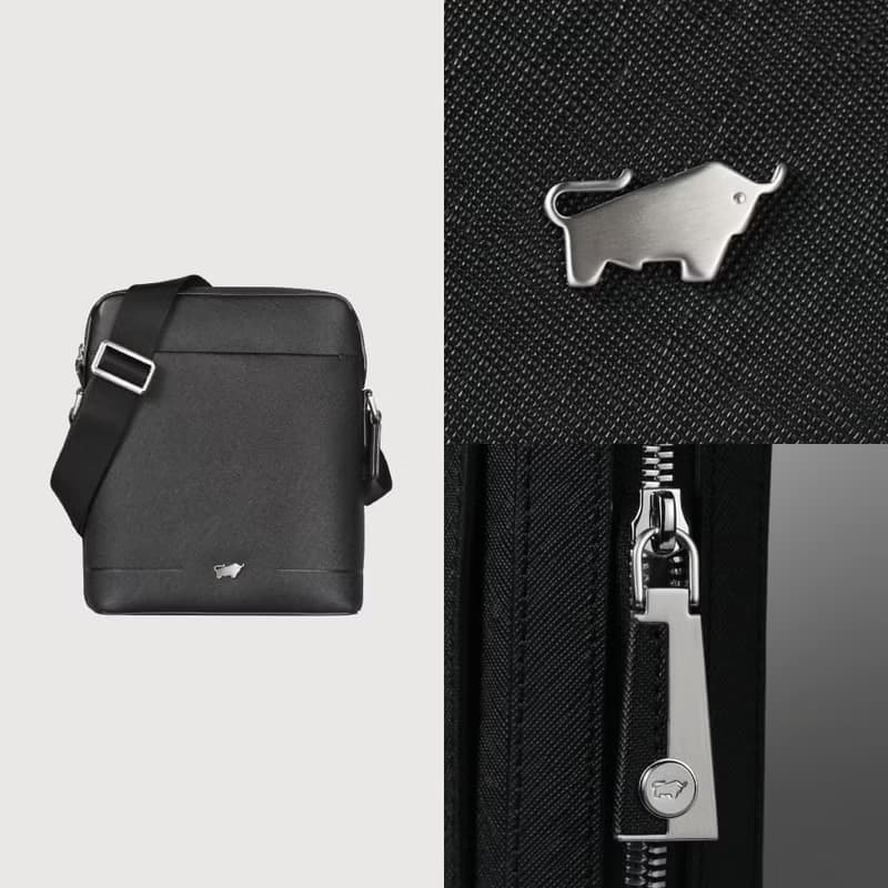 【滿3999送鑰匙圈】格瑞克-D1-A 直式斜背包-黑色/BF578-17-BK