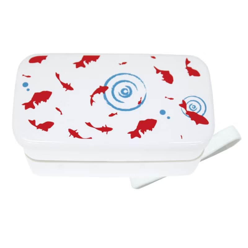 Goldfish Rectangular 2-Tier Lunchbox Container Box Lunch Food Made In Japan