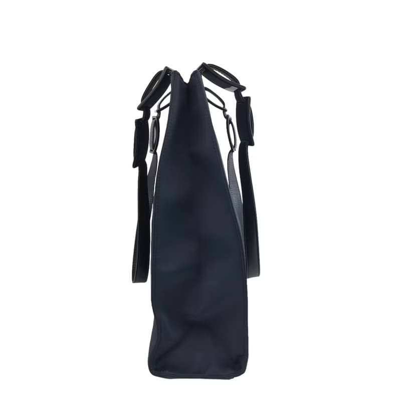 【 日本直送　名牌中古包 】Yves Saint Laurent イヴ・サンローラン ナイロン ハンドバッグ ネイビー vintage syhg5u