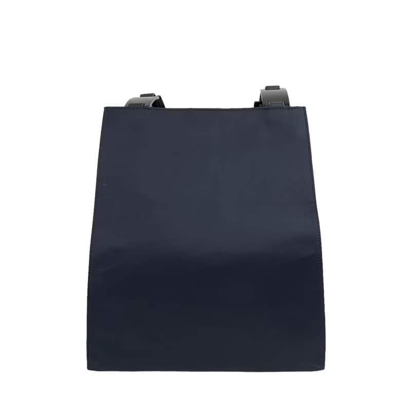 【 日本直送　名牌中古包 】Yves Saint Laurent イヴ・サンローラン ナイロン ハンドバッグ ネイビー vintage syhg5u
