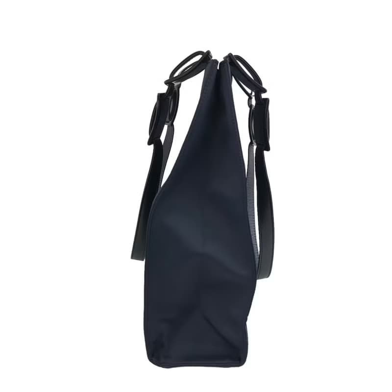 【 日本直送　名牌中古包 】Yves Saint Laurent イヴ・サンローラン ナイロン ハンドバッグ ネイビー vintage syhg5u