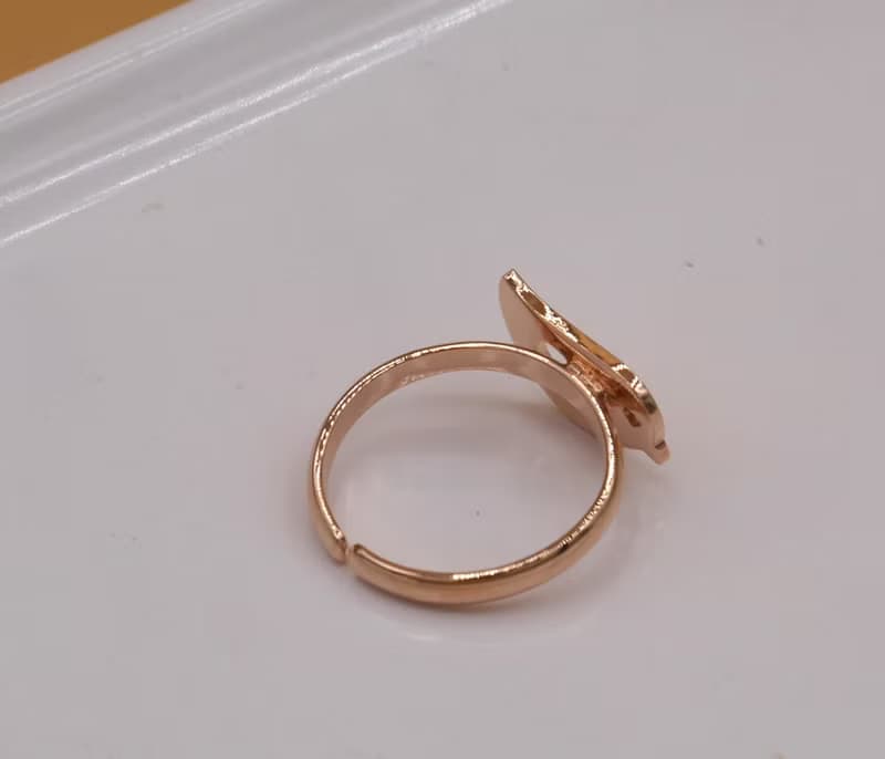 Handmade Little Bird Ring - Pink gold plated on brass Little Me by CASO jewelry