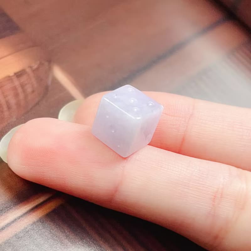 紫羅蘭翡翠骰子| 天然緬甸A貨翡翠 | 送禮