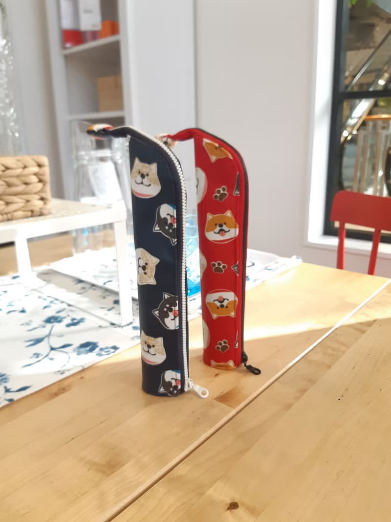 柴犬直立式防水餐具袋(一人份)外出環保小物_生日 交換情人節禮物