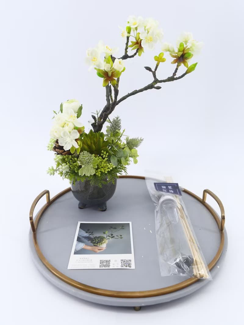 梨花日式陶盆香氛花禮/入厝禮/開幕/喬遷/送禮/植栽