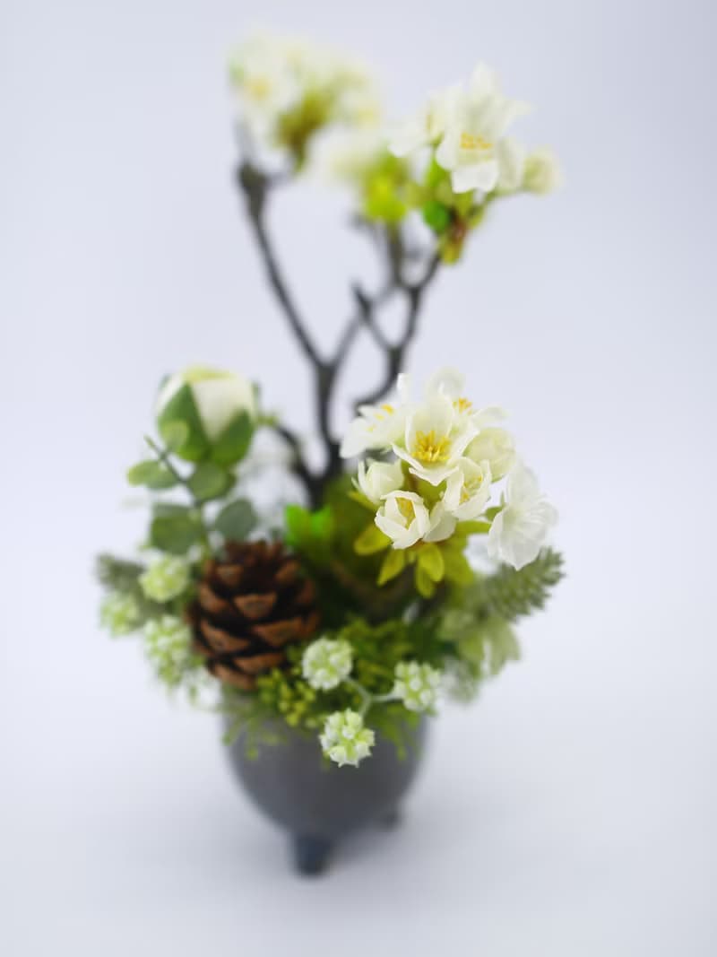 梨花日式陶盆香氛花禮/入厝禮/開幕/喬遷/送禮/植栽