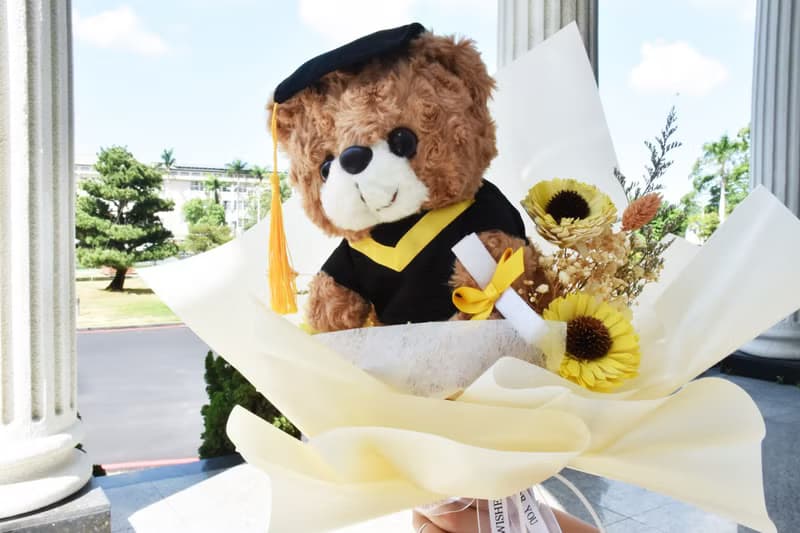 畢業花束 畢業熊擴香向日葵花束